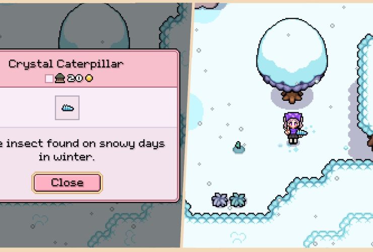 Crystal Caterpillar Location in Fields of Mistria