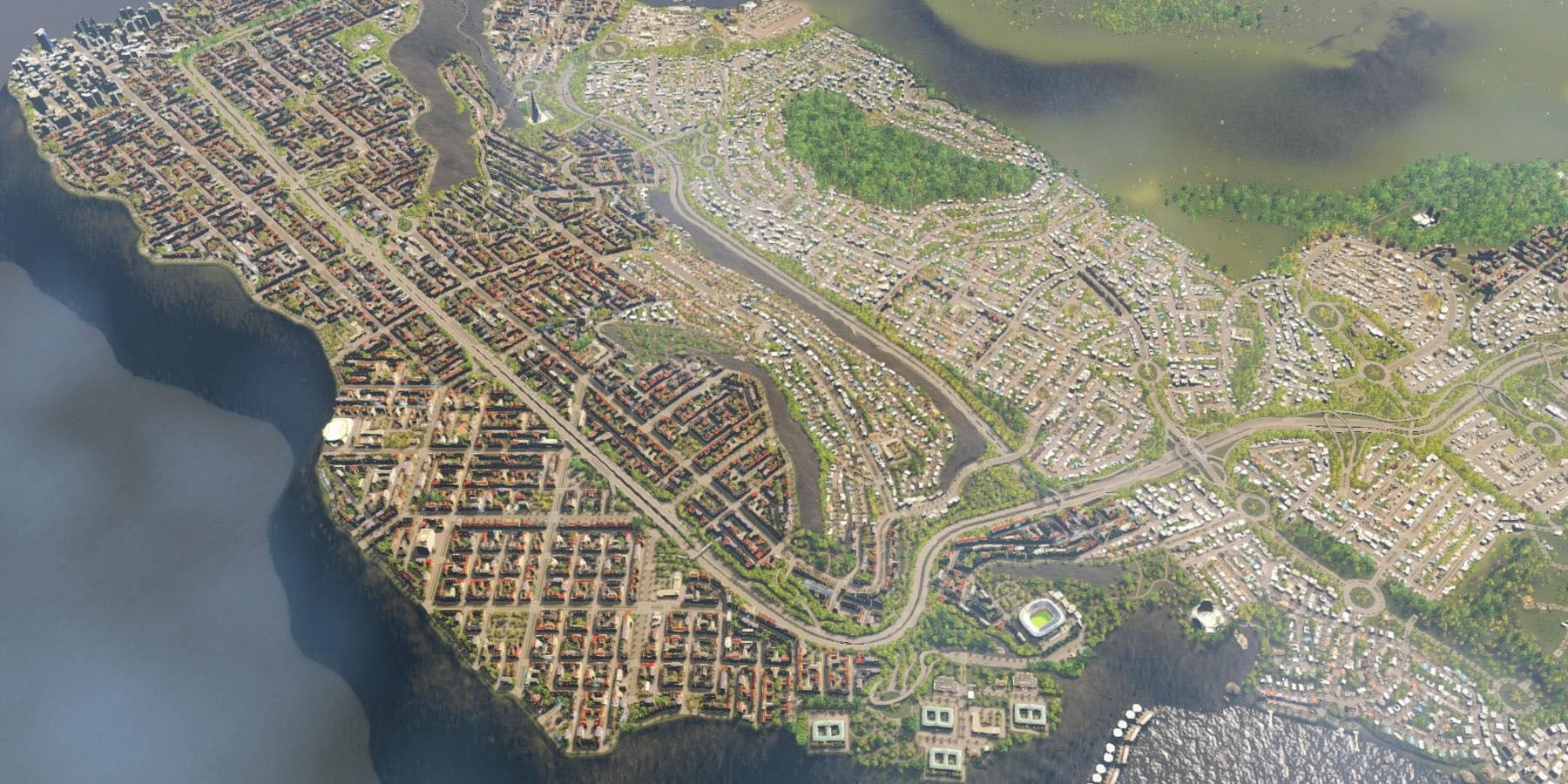 Cliffside Bay in Cities Skylines