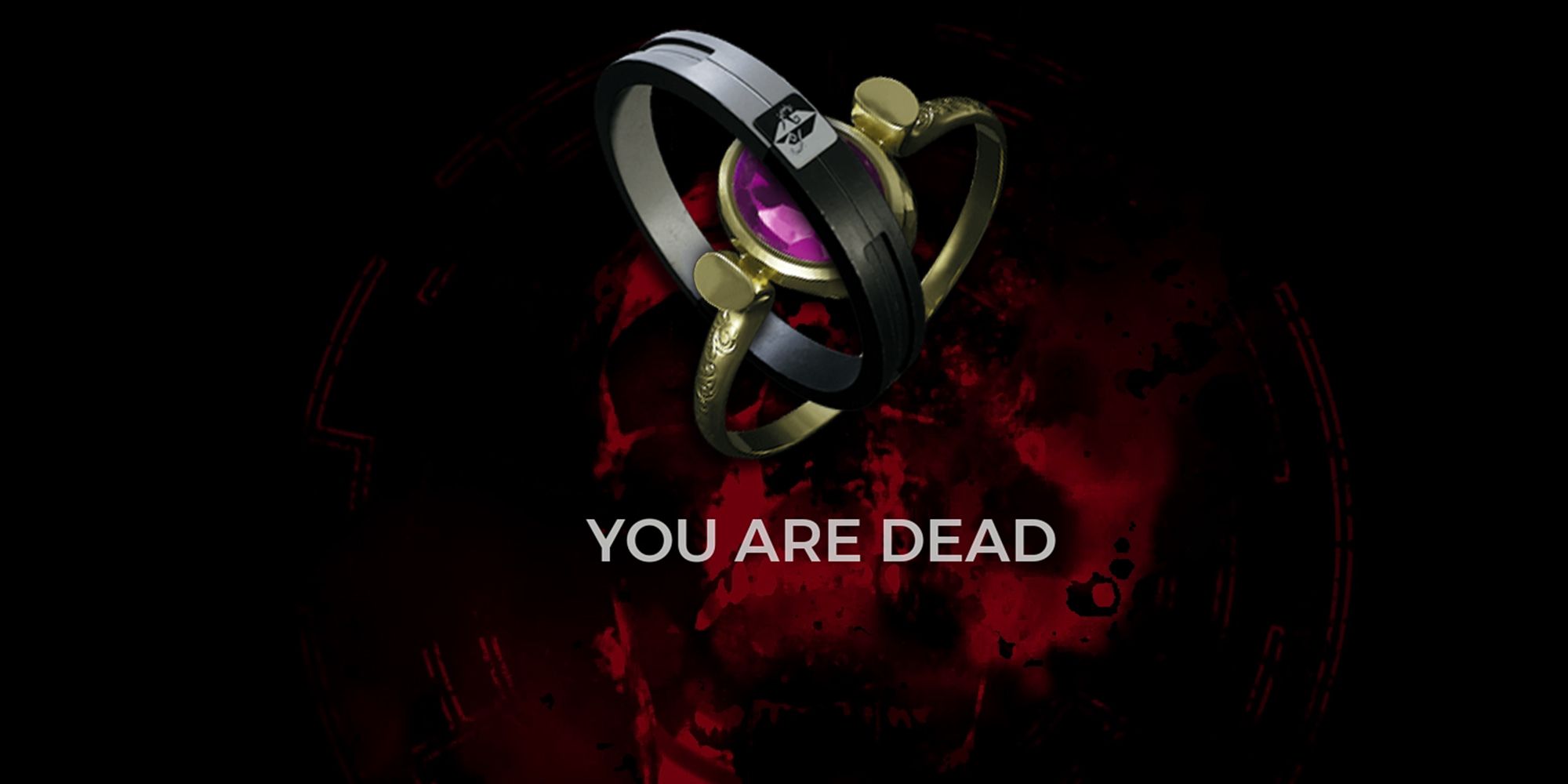 Remnant 2 - You Are Dead Screen With Bisected Ring And Admirals Ring Overlaid On Top