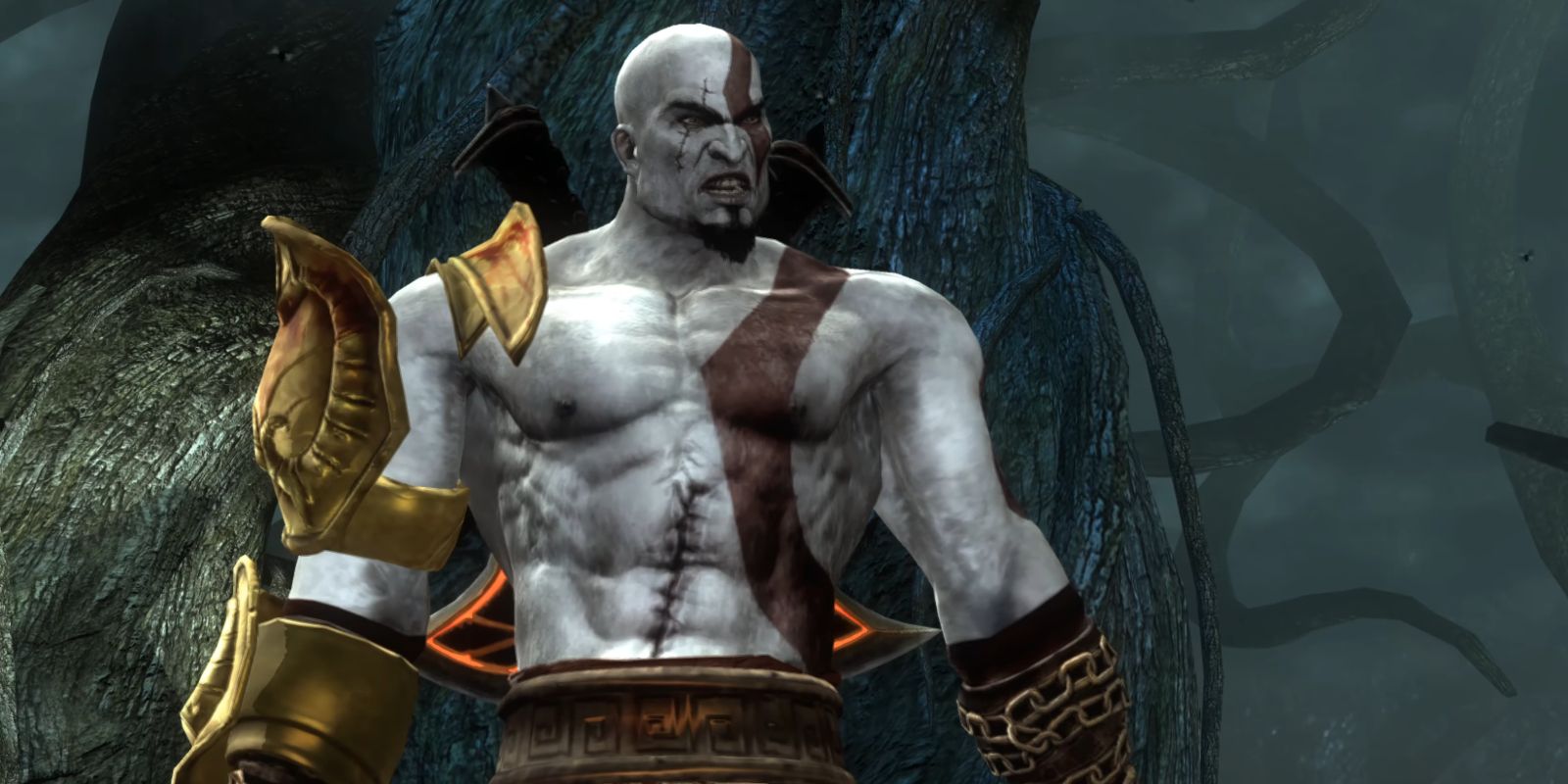 Kratos in the Living Forest from Mortal Kombat 9.