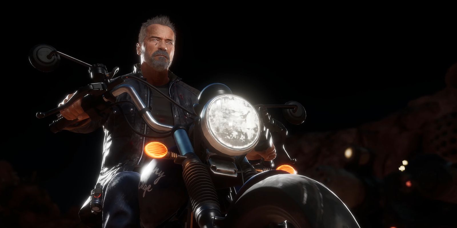 Terminator's motorcycle fatality from Mortal Kombat 11.