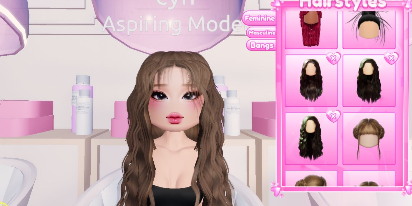 Roblox Dress to Impress Layering Hairstyles