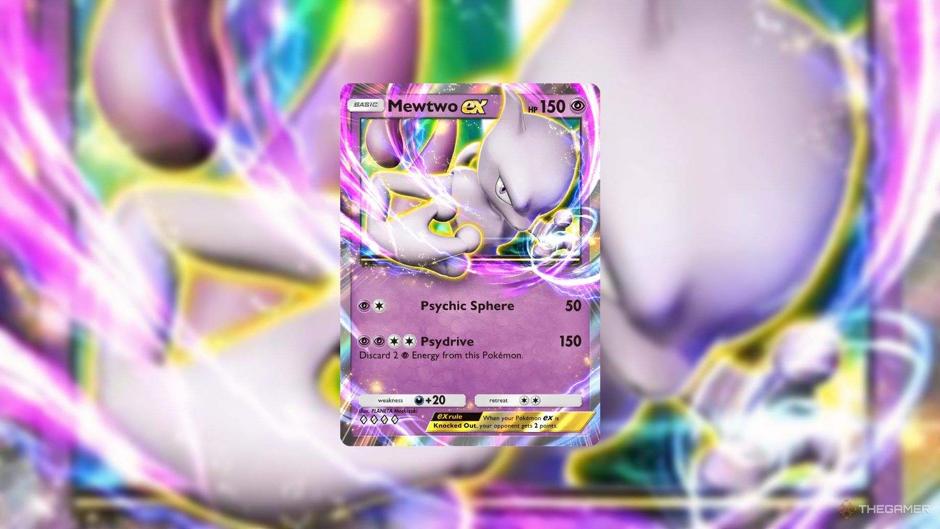 The Mewtwo EX card in Pokemon TCG Pocket.