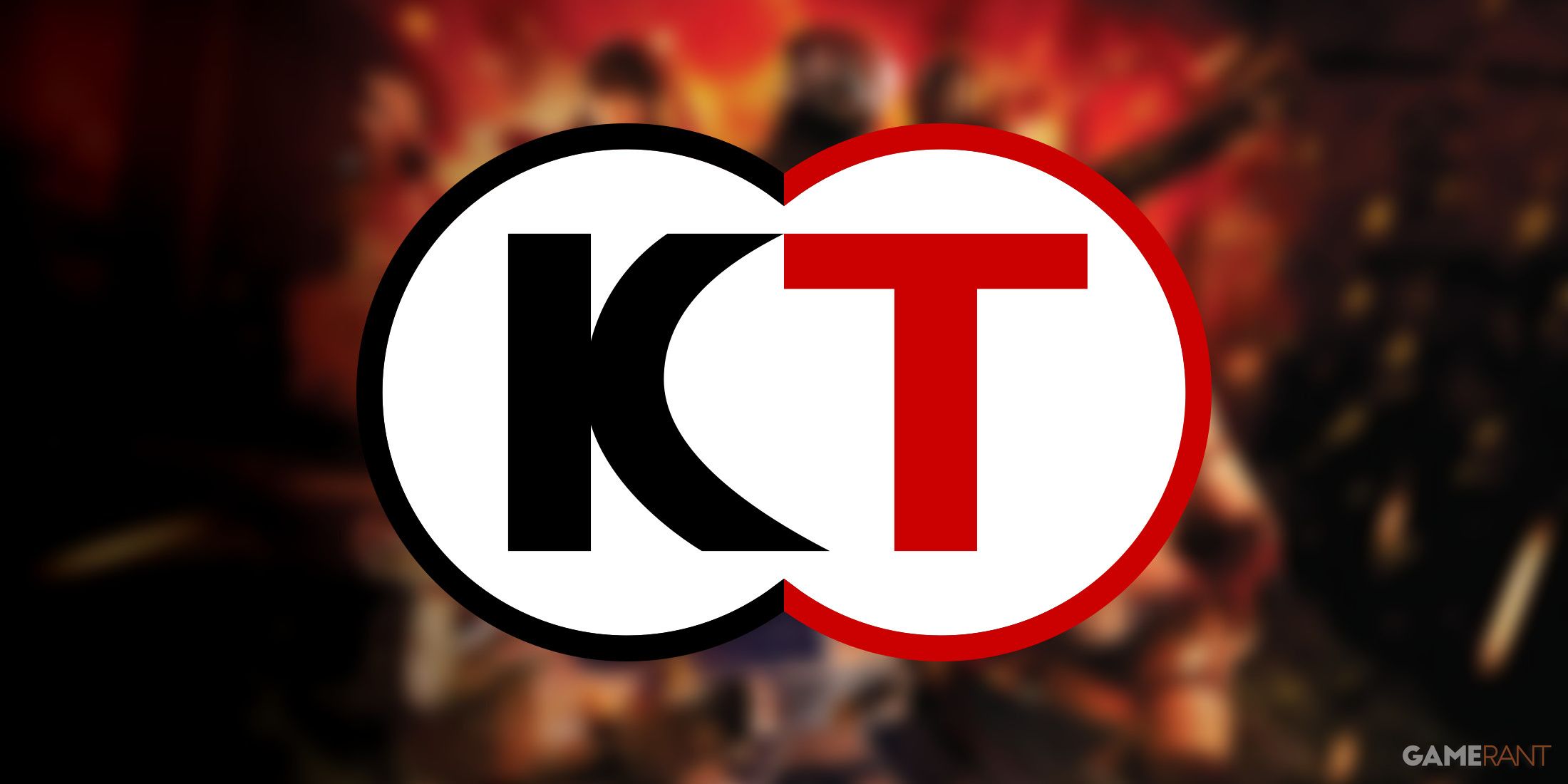 koei tecmo logo blurred dead or alive background