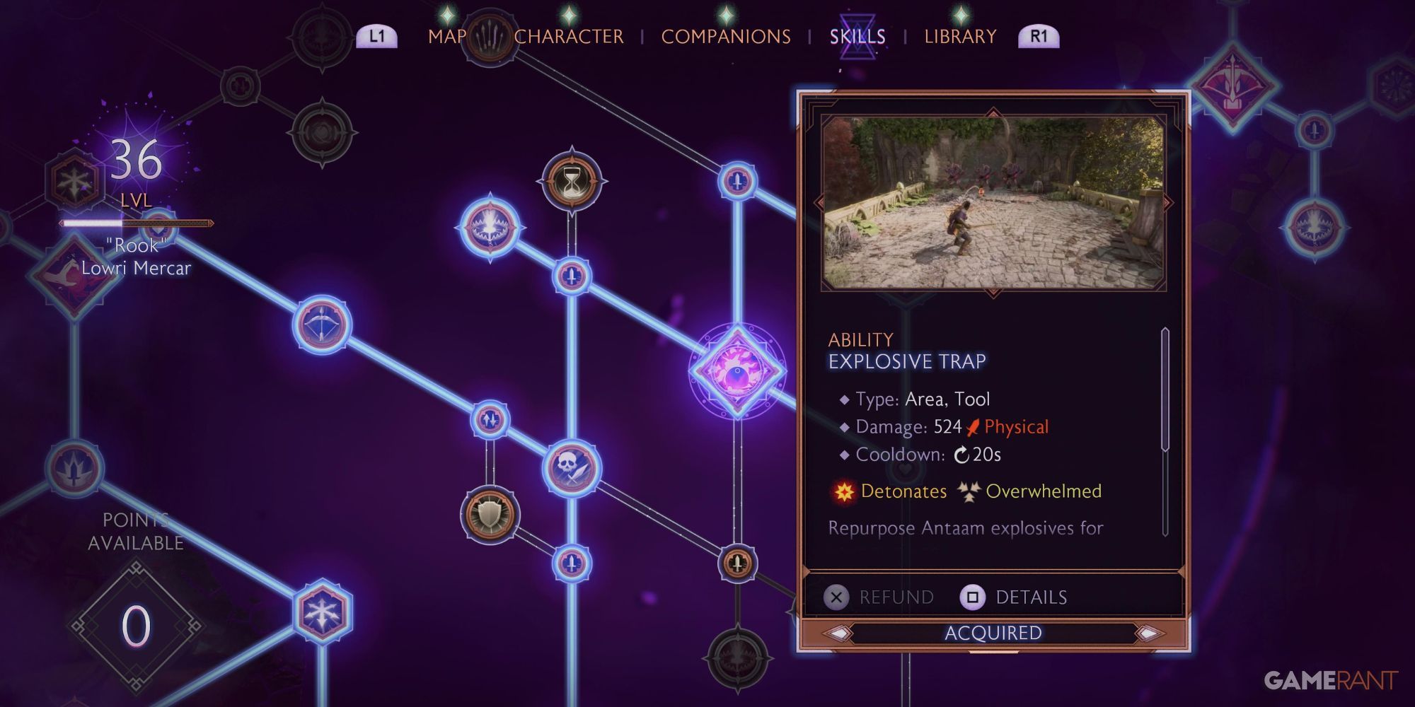 Explosive Trap Ability in Dragon Age: The Veilguard