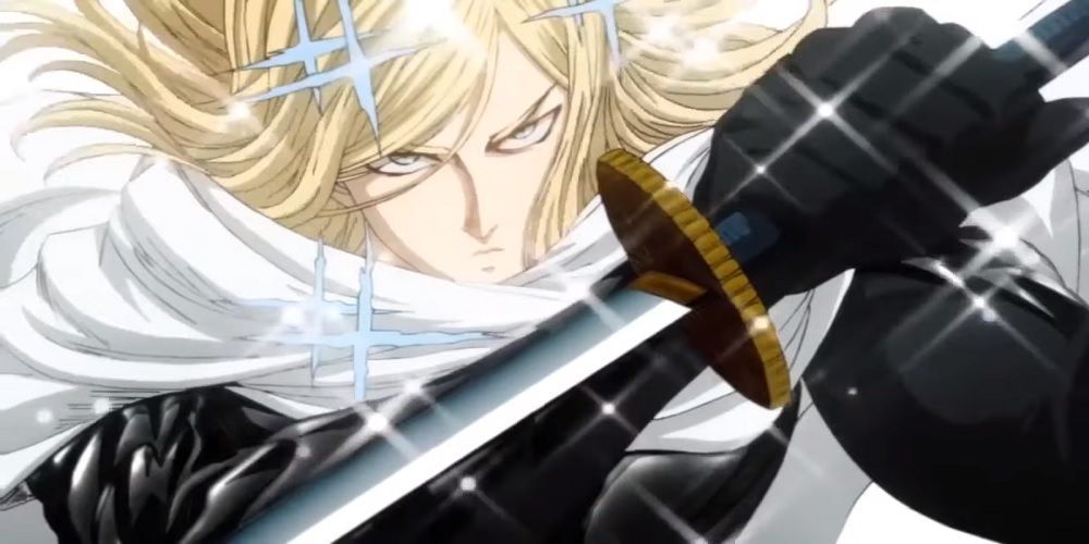 One Punch Man's Flashy Flash wielding a sword