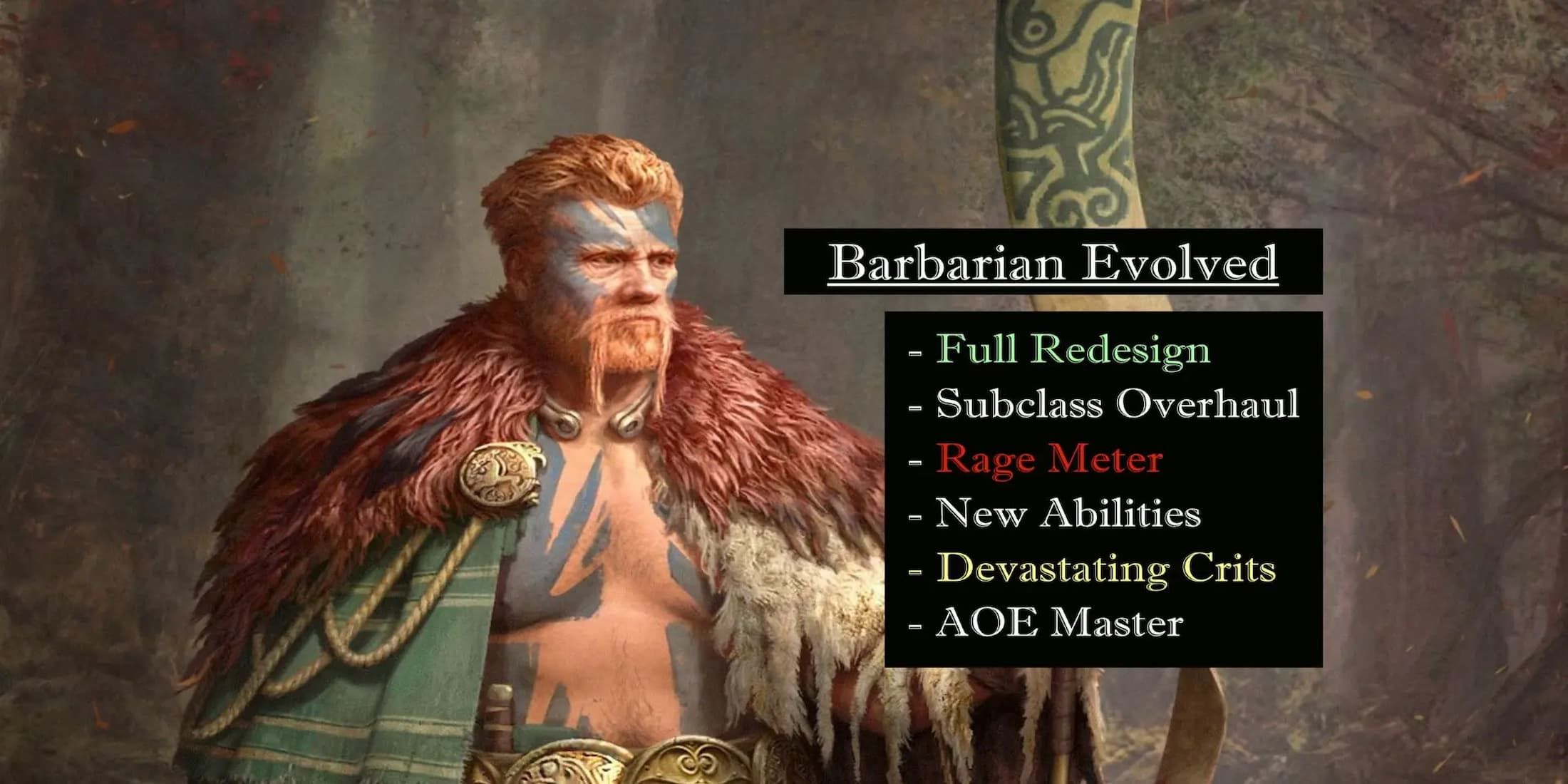 Barbarian Evolved Baldur's Gate 3