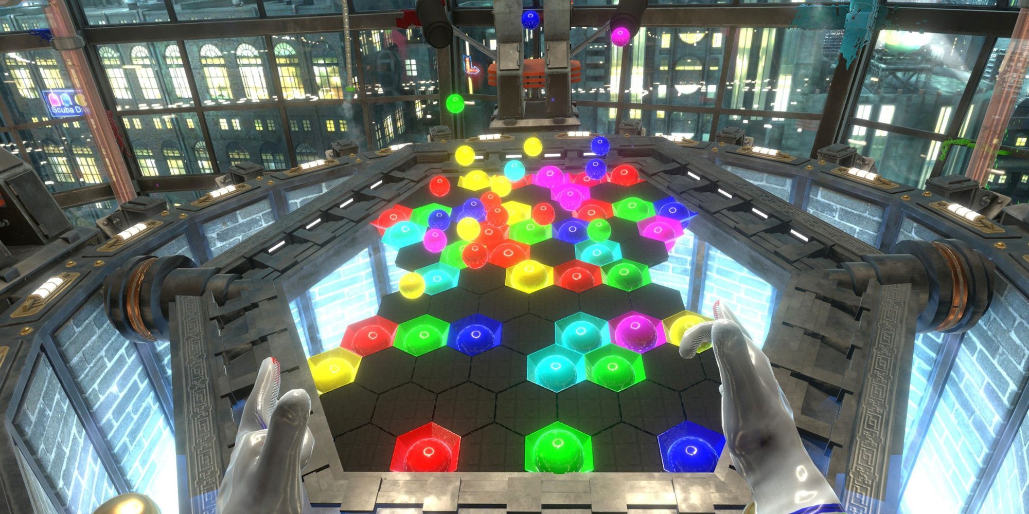 Rainbow Reactor: The Various Coloured Balls Inside The Reactor