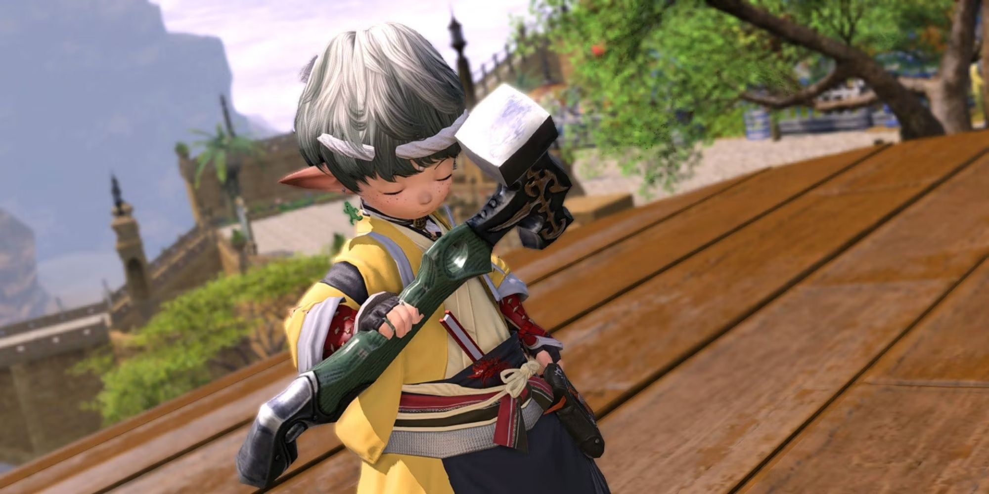 A Blacksmith in Final Fantasy 14 A Realm Reborn