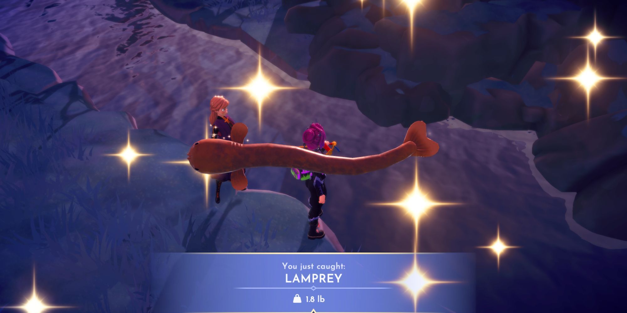 How to catch Lamprey in Disney Dreamlight Valley