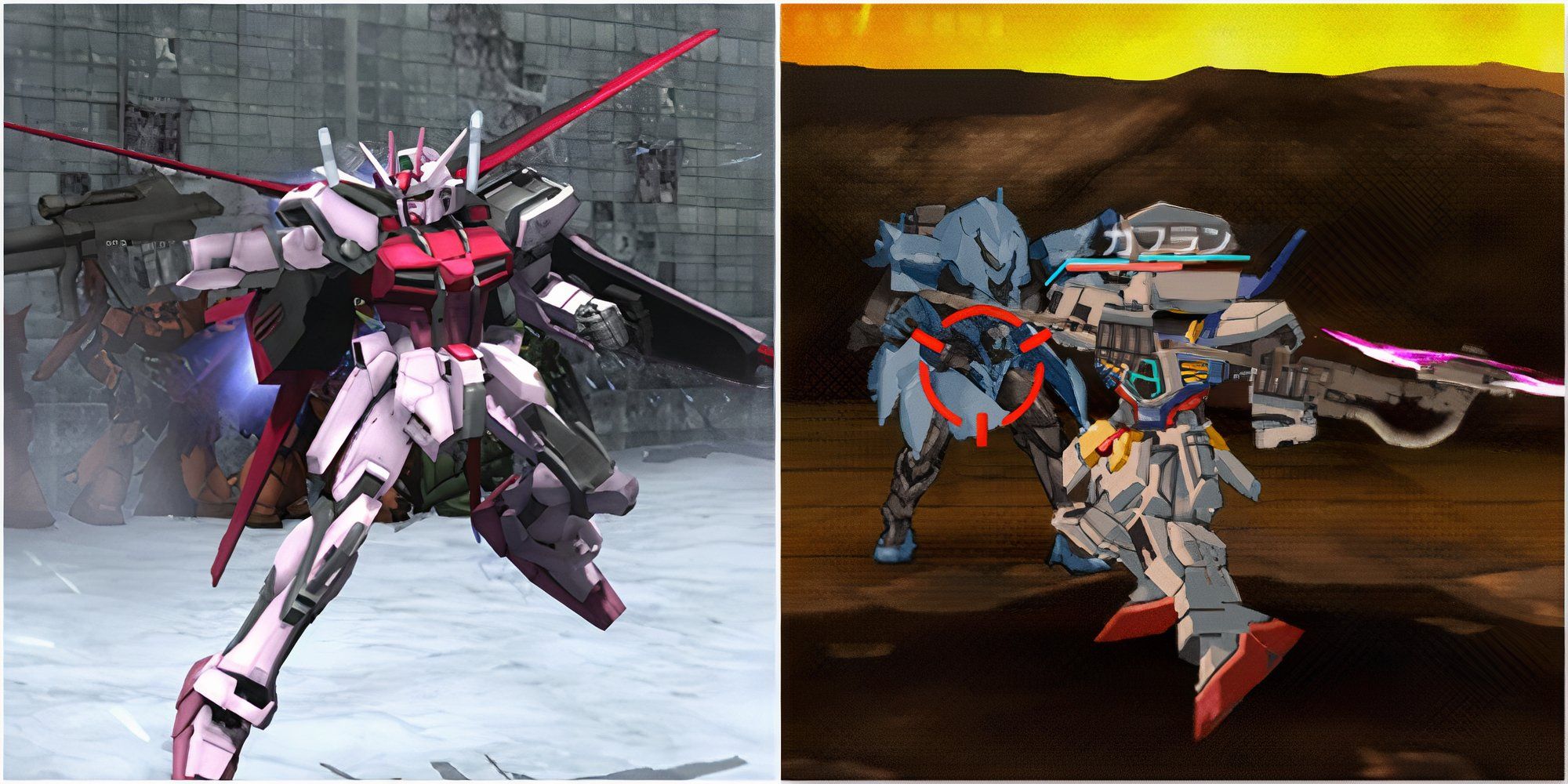 Fighting enemies in Dynasty Warriors Gundam Reborn and Mobile Suit Gundam AGE