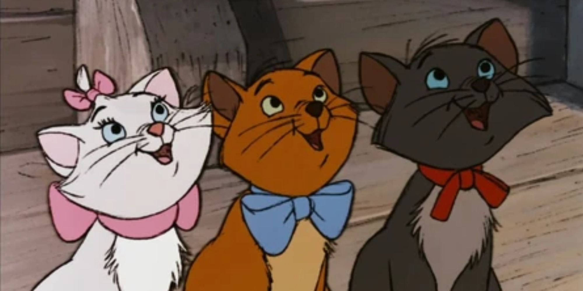 Marie, Toulouse, and Berlioz in The Aristocats.