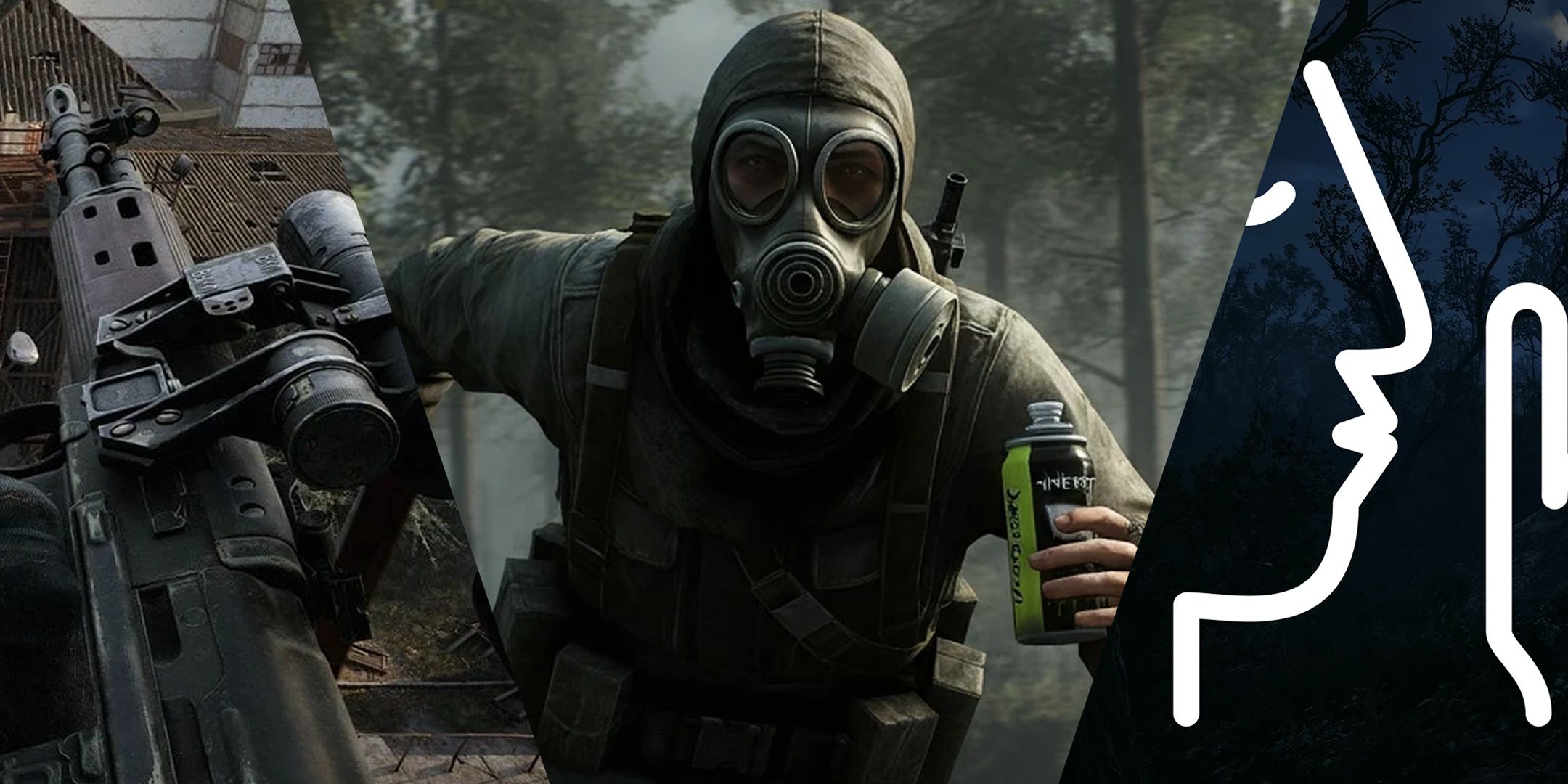 A Split Image Depicting Stalker 2 Mods Degradation, Sprinting, And Stealth