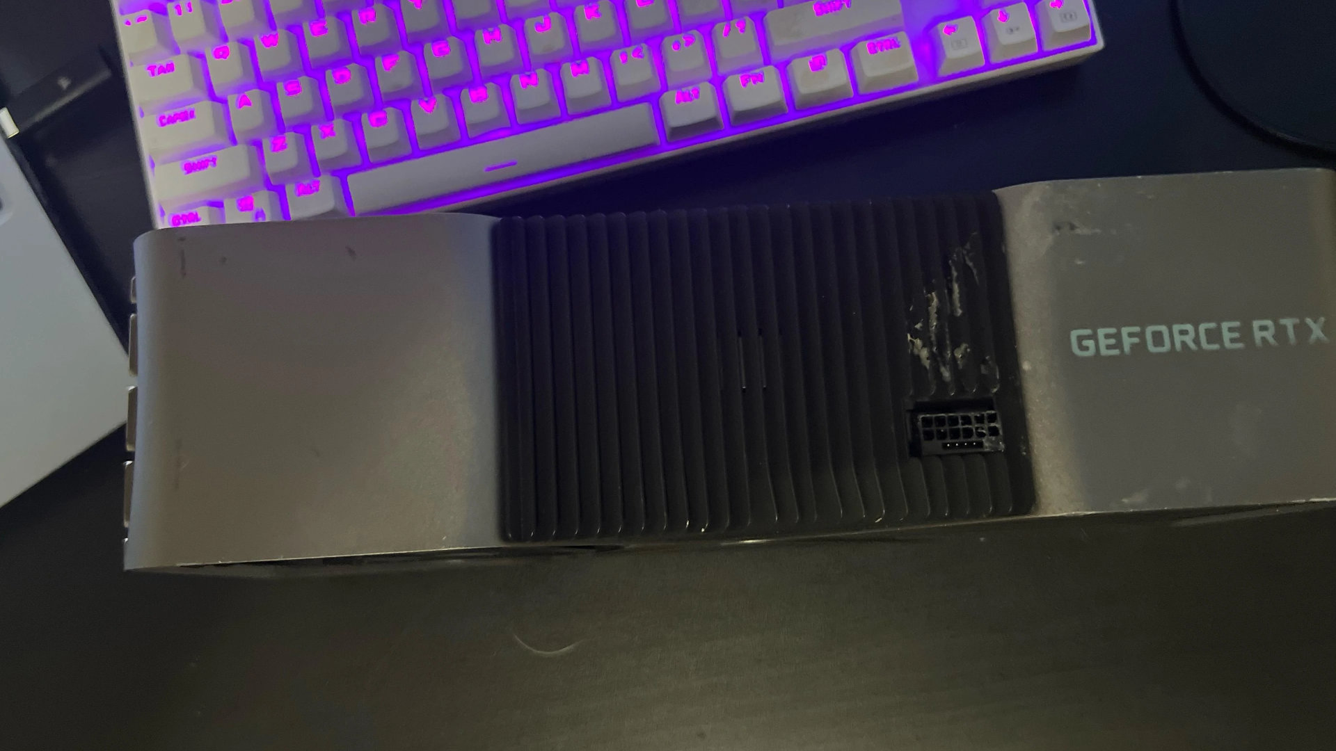 Alleged RTX 4090 Ti prototype GPU from the top