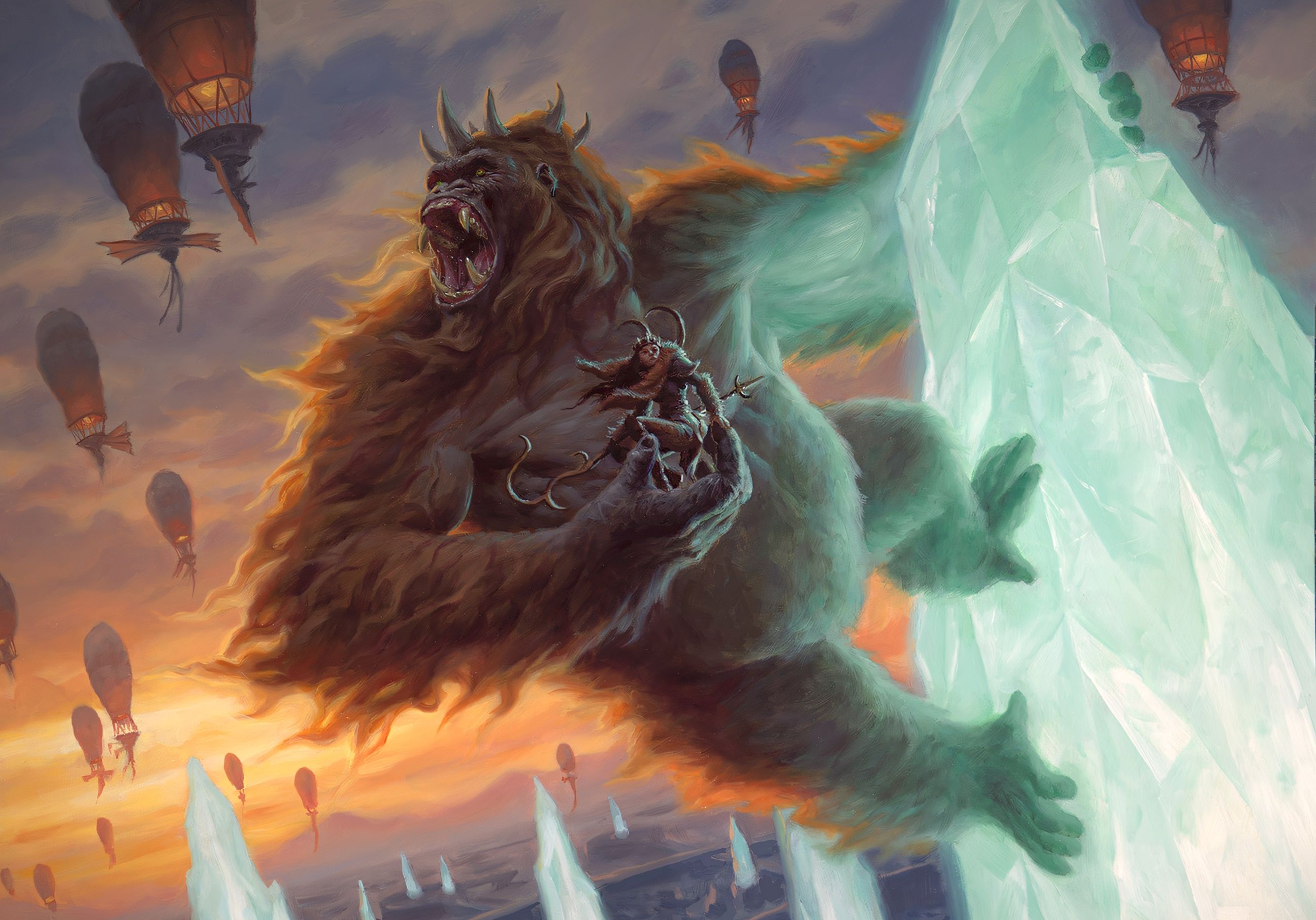 Image of Kogla, the Titan Ape card art by Chris Rahn