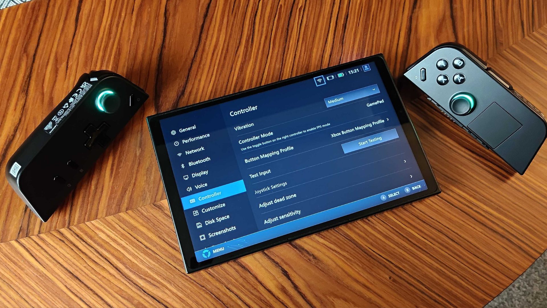 Lenovo Legion Go handheld with controllers detached