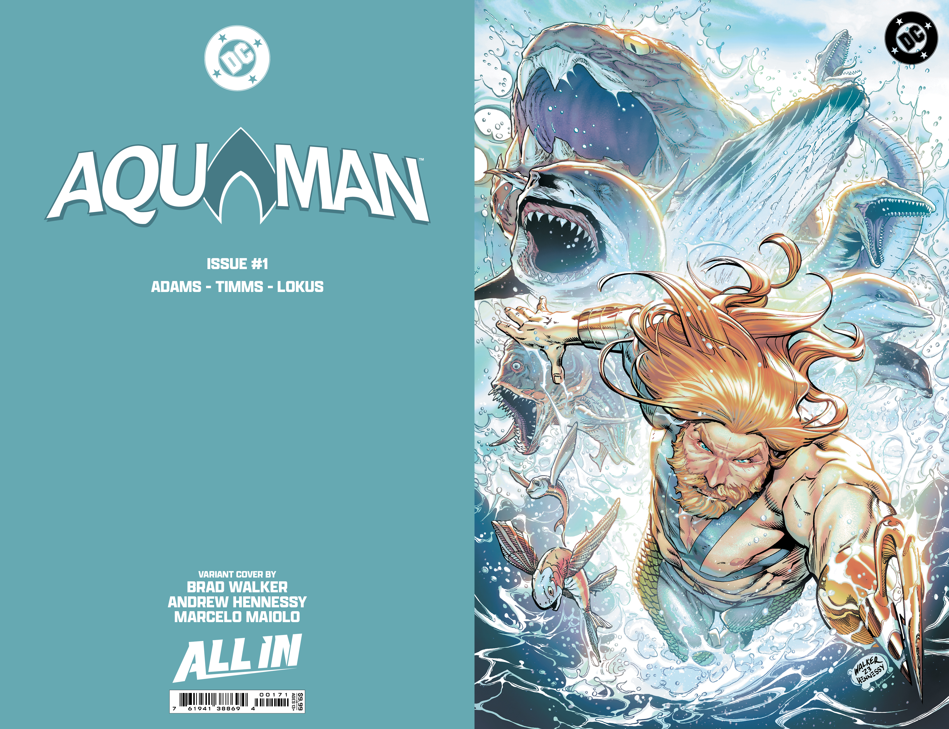 Covers for Aquaman #1.