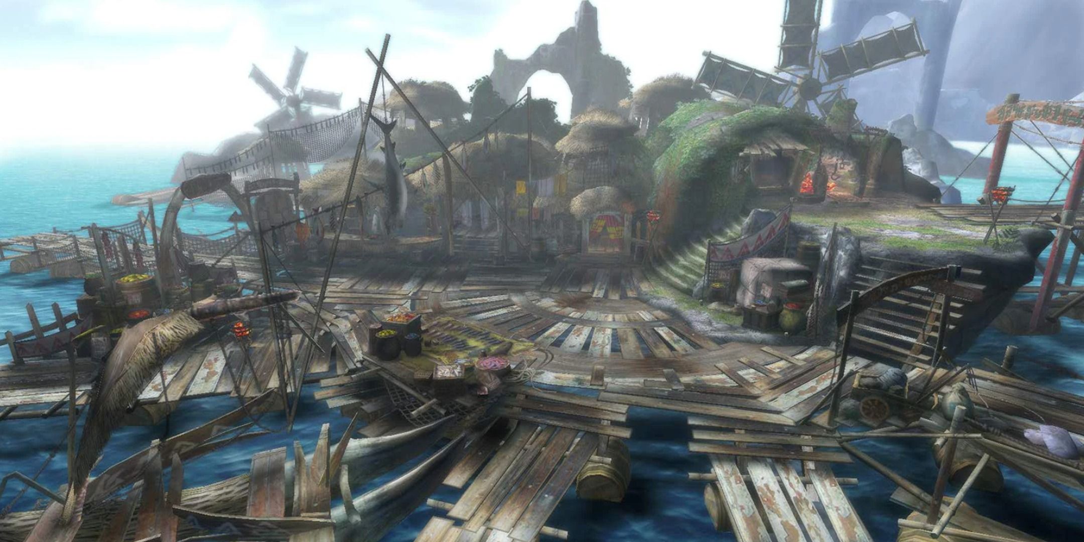 Moga Village in Monster Hunter 3 Ultimate.