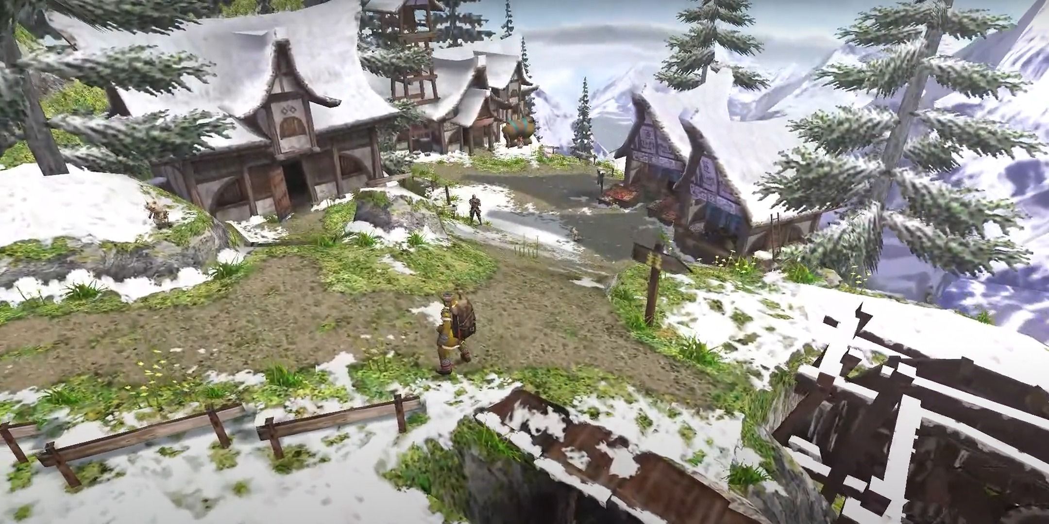 Pokke Village in monster Hunter Freedom Unite.