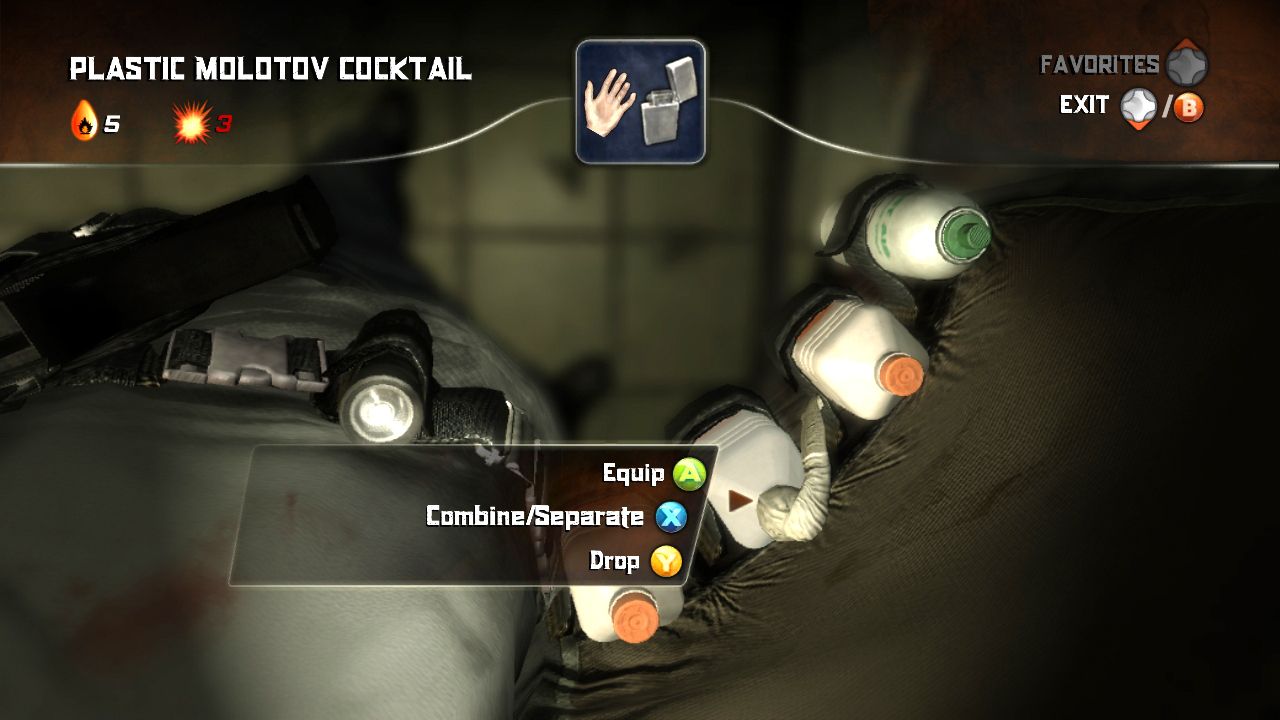 An image of the inventory screen from Alone In The Dark.