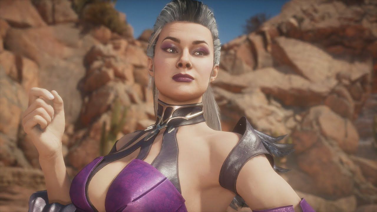 An image of Sindel from the Mortal Kombat 11: Aftermath DLC. 