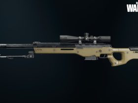 Warzone Ghost holding Sniper Rifle