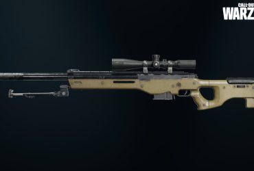 Warzone Ghost holding Sniper Rifle