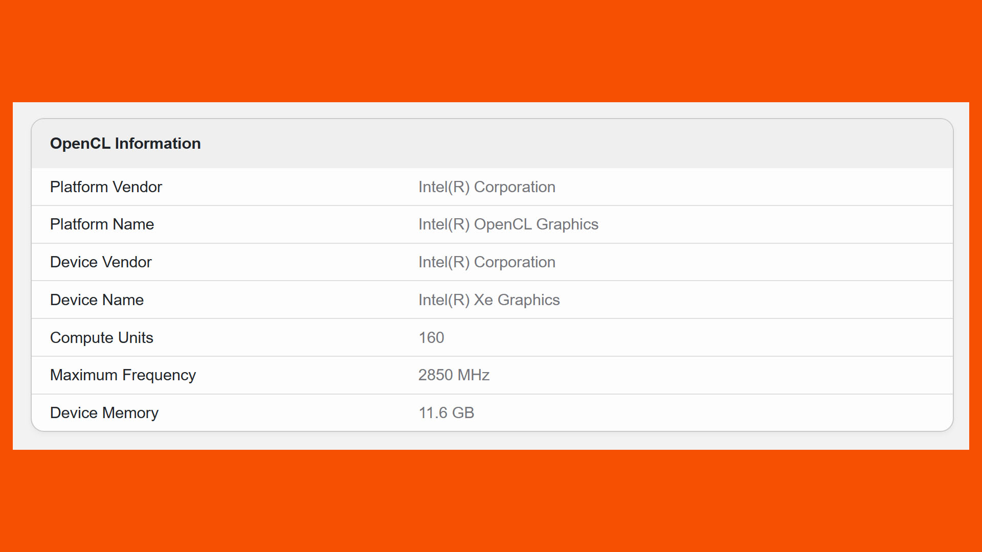 intel arc battlemage b580 gpu benchmark leak geekbench 6 specs