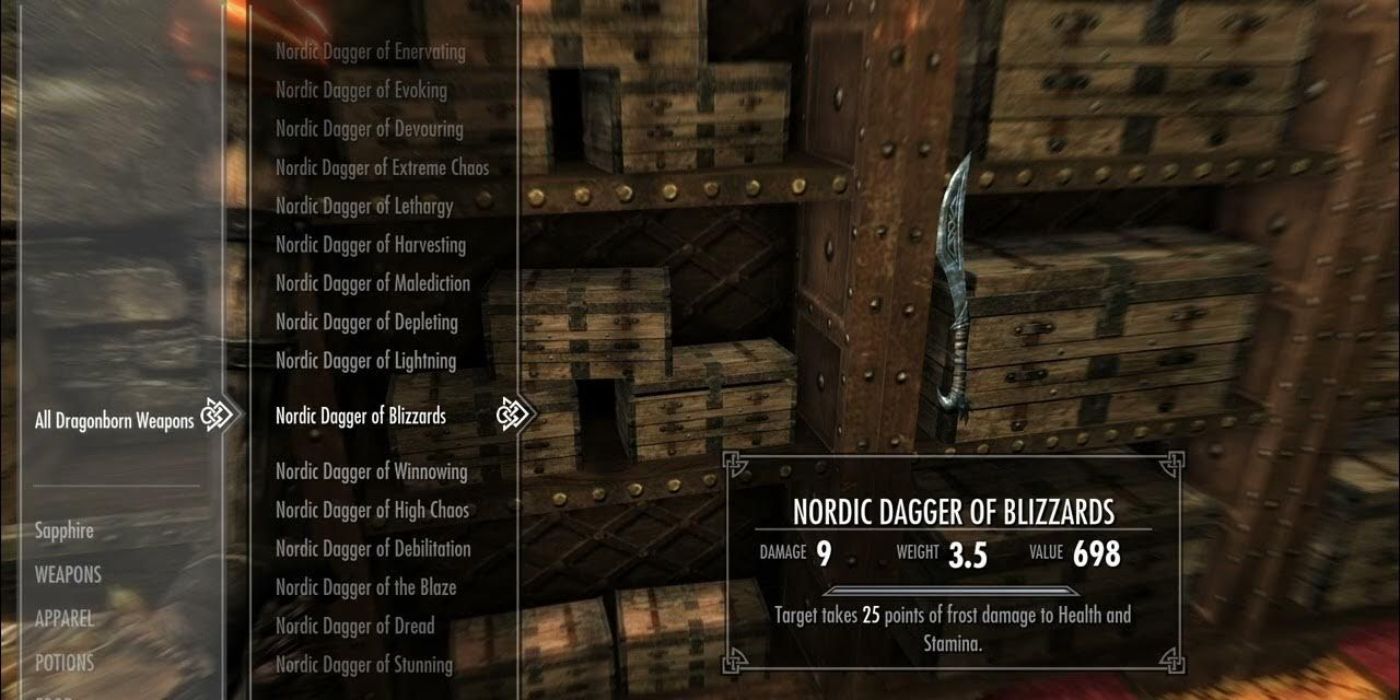 Nordic Dagger in Skyrim