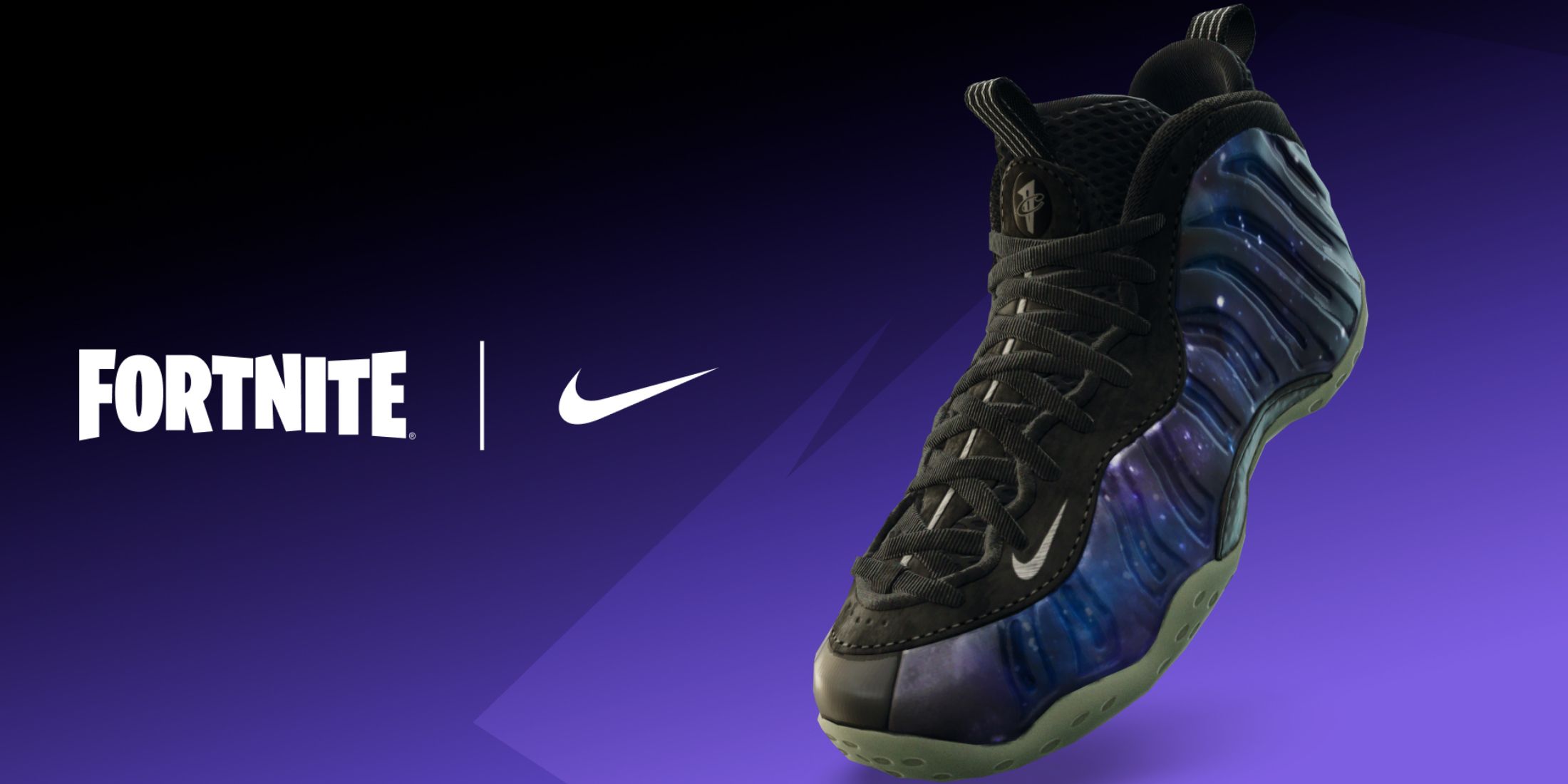 fortnite kicks nike air foamposite one galaxy