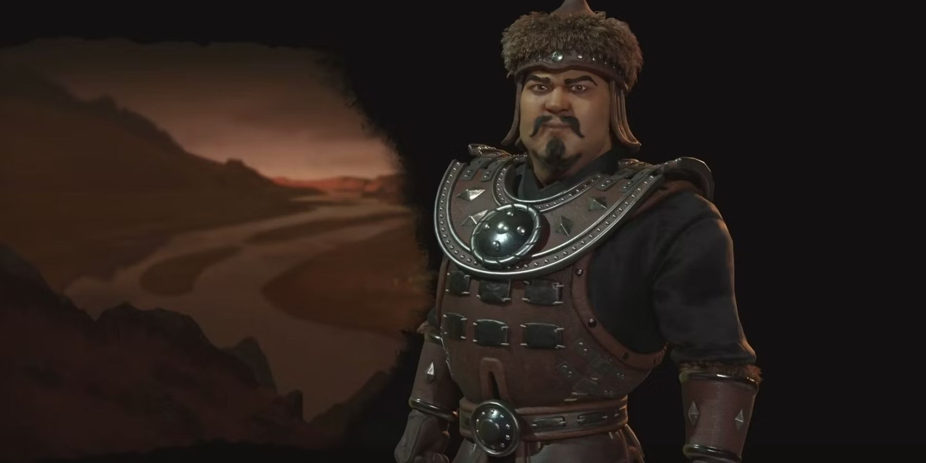 Civilization 6 Genghis Khan Mongolian Cropped