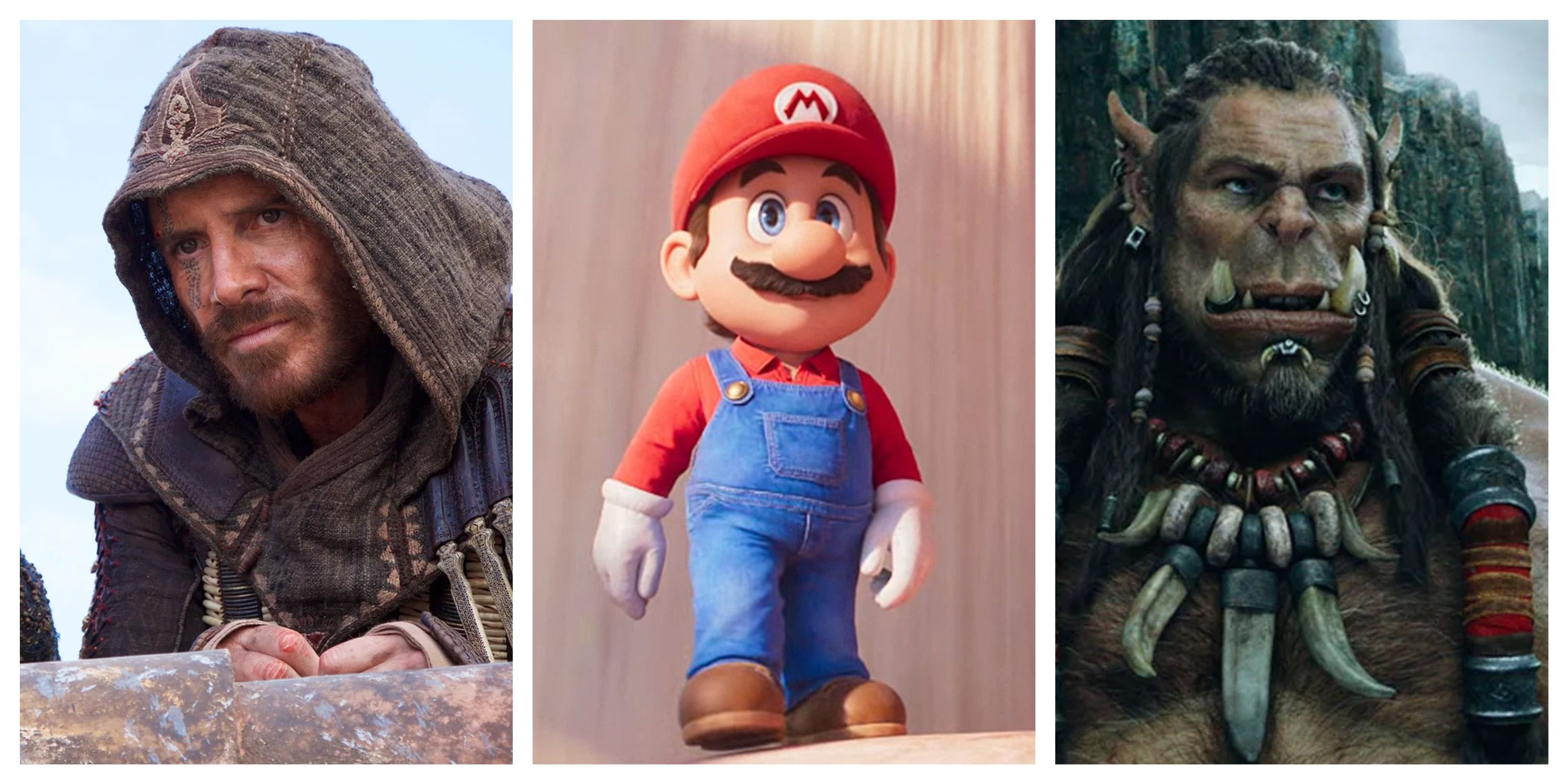 assassins creed movie, mario movie, warcraft movie