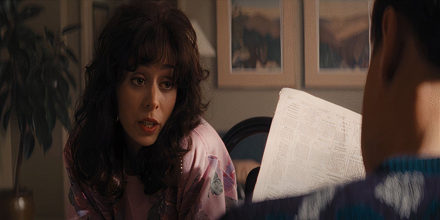 Cristin Milioti acting opposite Leonardo DiCaprio in The Wolf of Wall Street