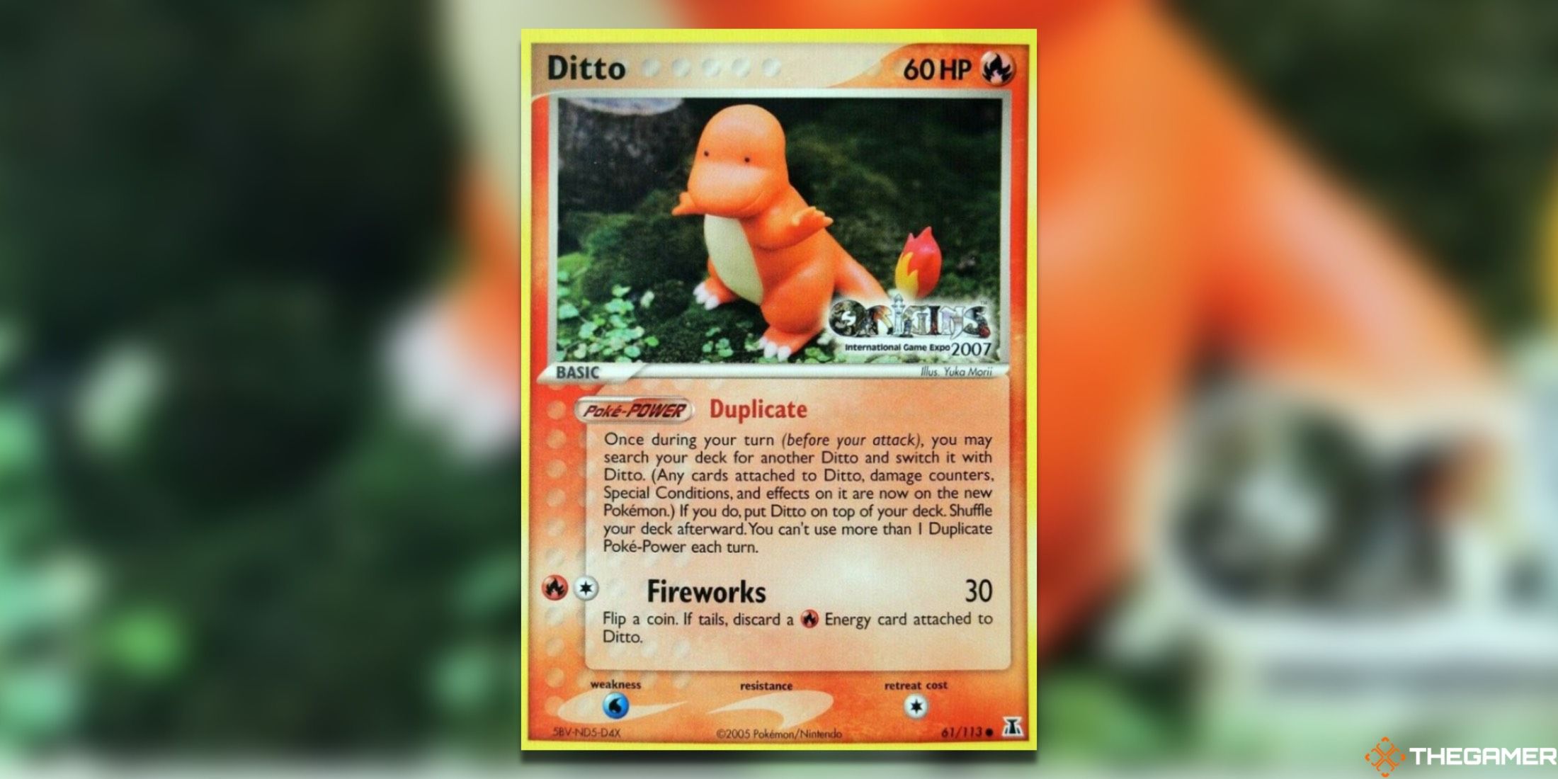 The Ditto Promo from Origins International Game Expo in the Pokemon TCG.