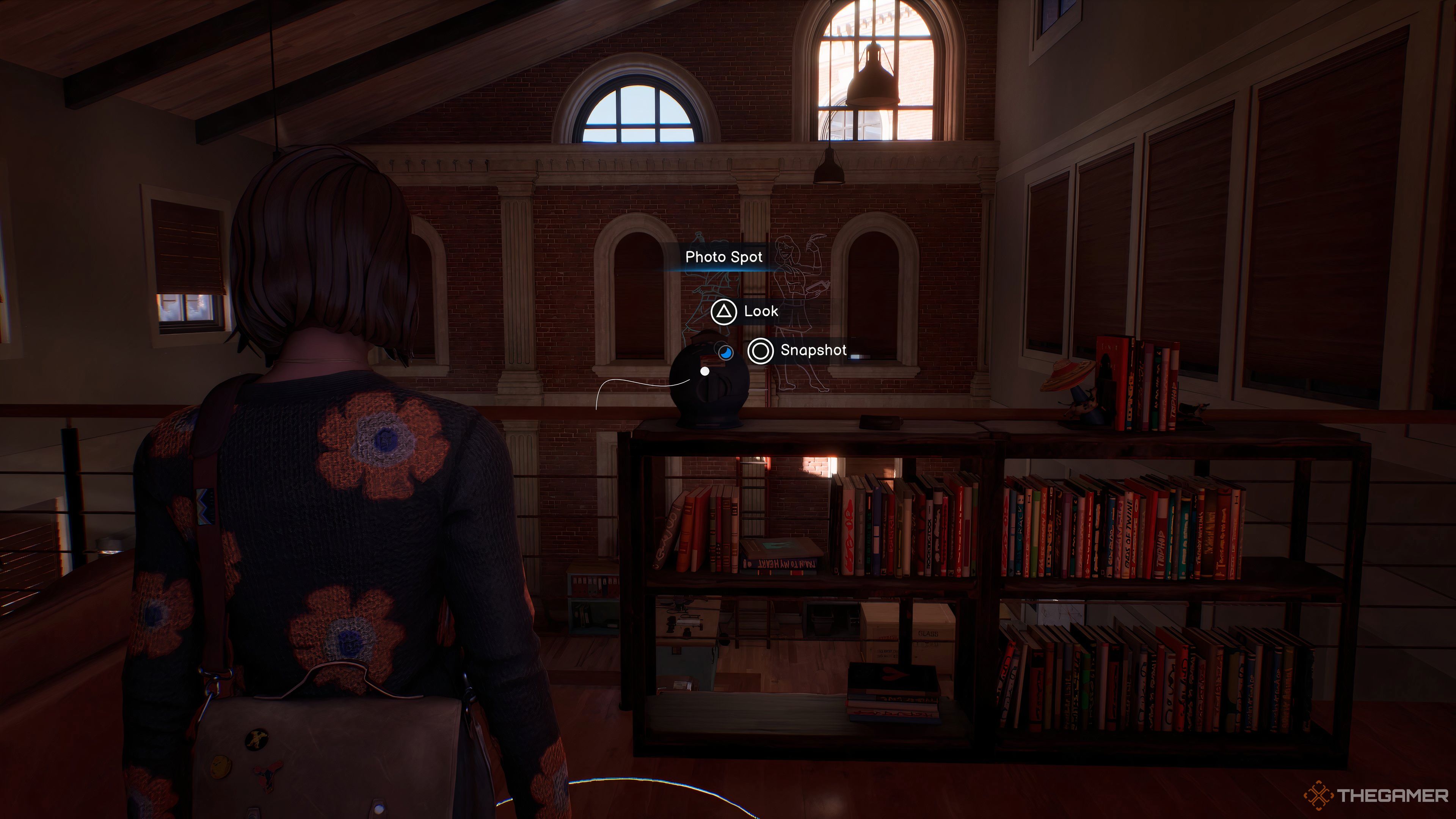 Taking Snapshot Of Gemini Mural From Loft In Moses' Office In Life Is Strange: Double Exposure.