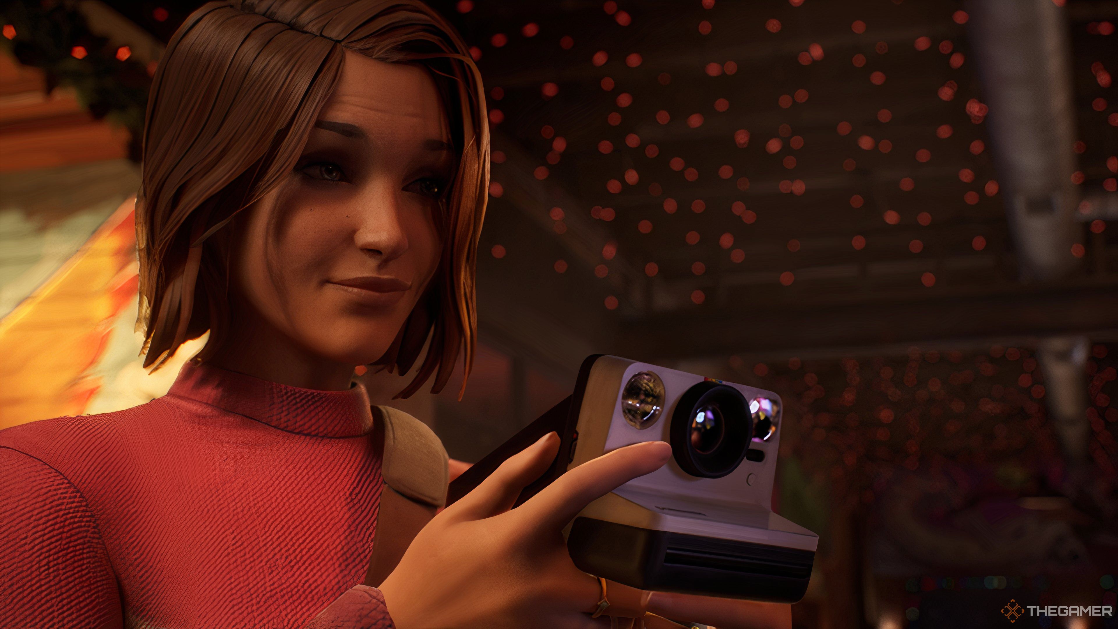 Max With Her Camera At Krampus Party In Life Is Strange: Double Exposure.