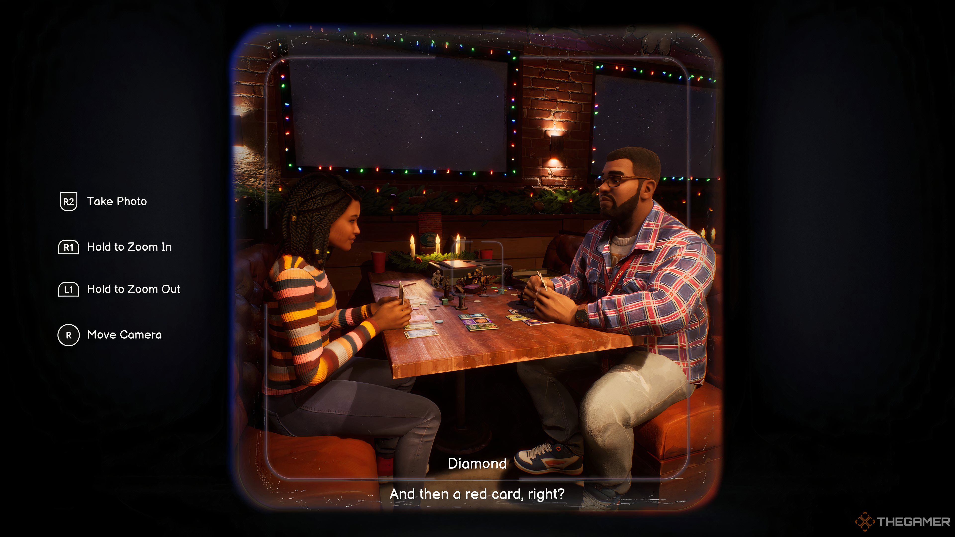 Snapshot Of Diamond And Moses At Krampus Party In Life Is Strange: Double Exposure.