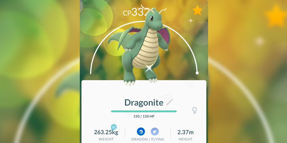 Shiny Dragonite in Pokemon GO