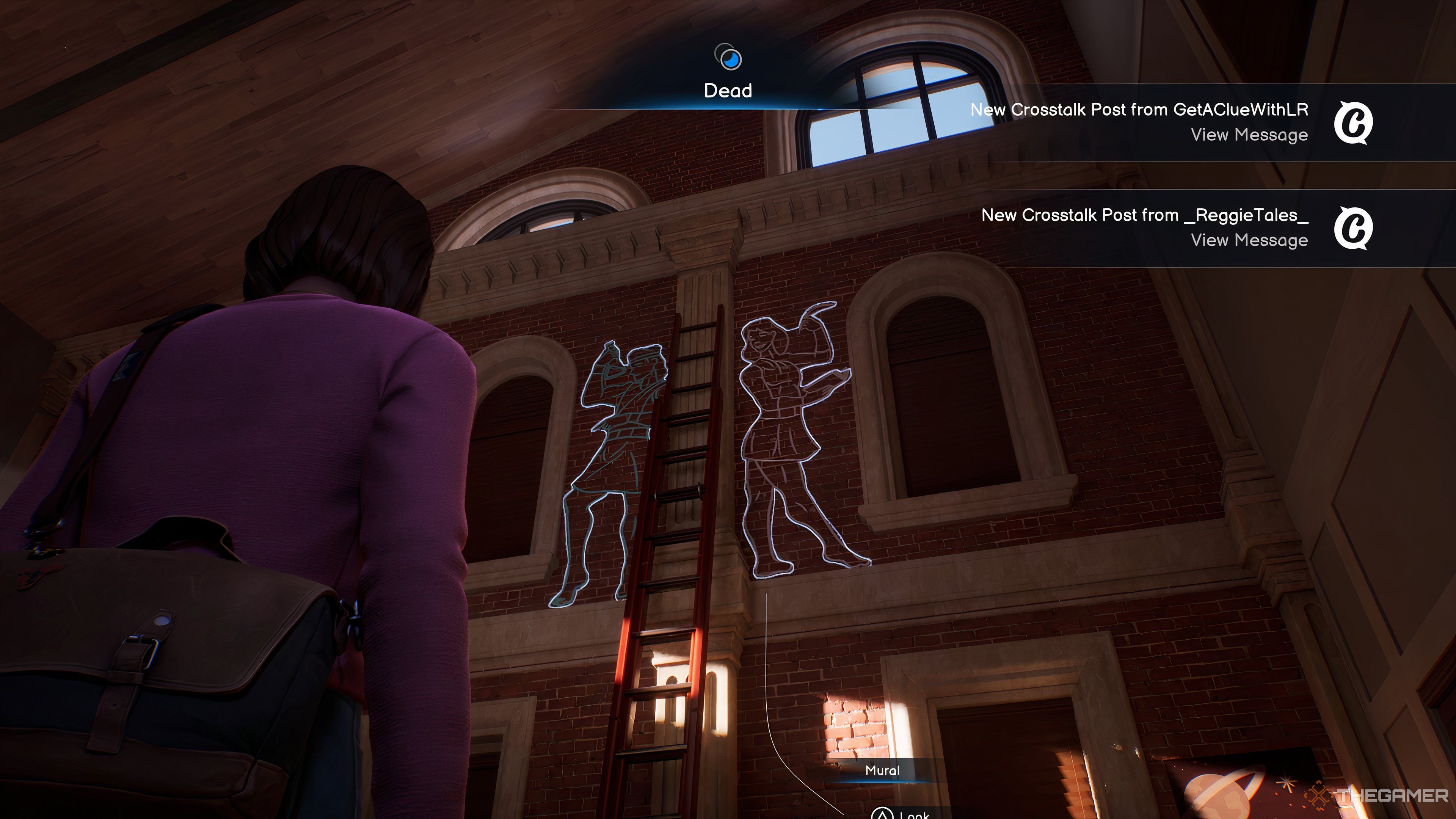 Looking Up At Gemini Mural In Life Is Strange: Double Exposure.