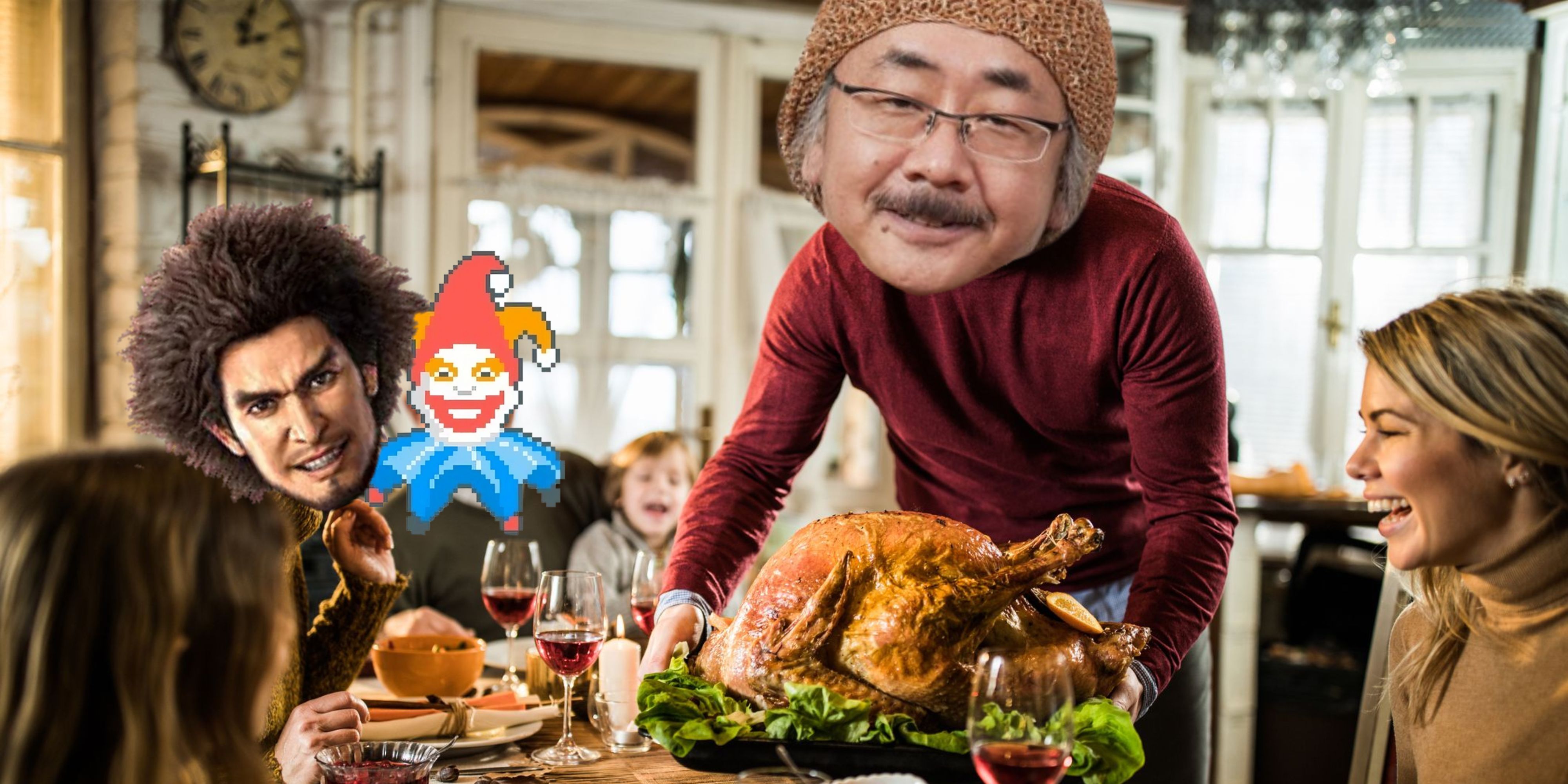 Uematsu Jimbo and Kasuga at Thanksgiving