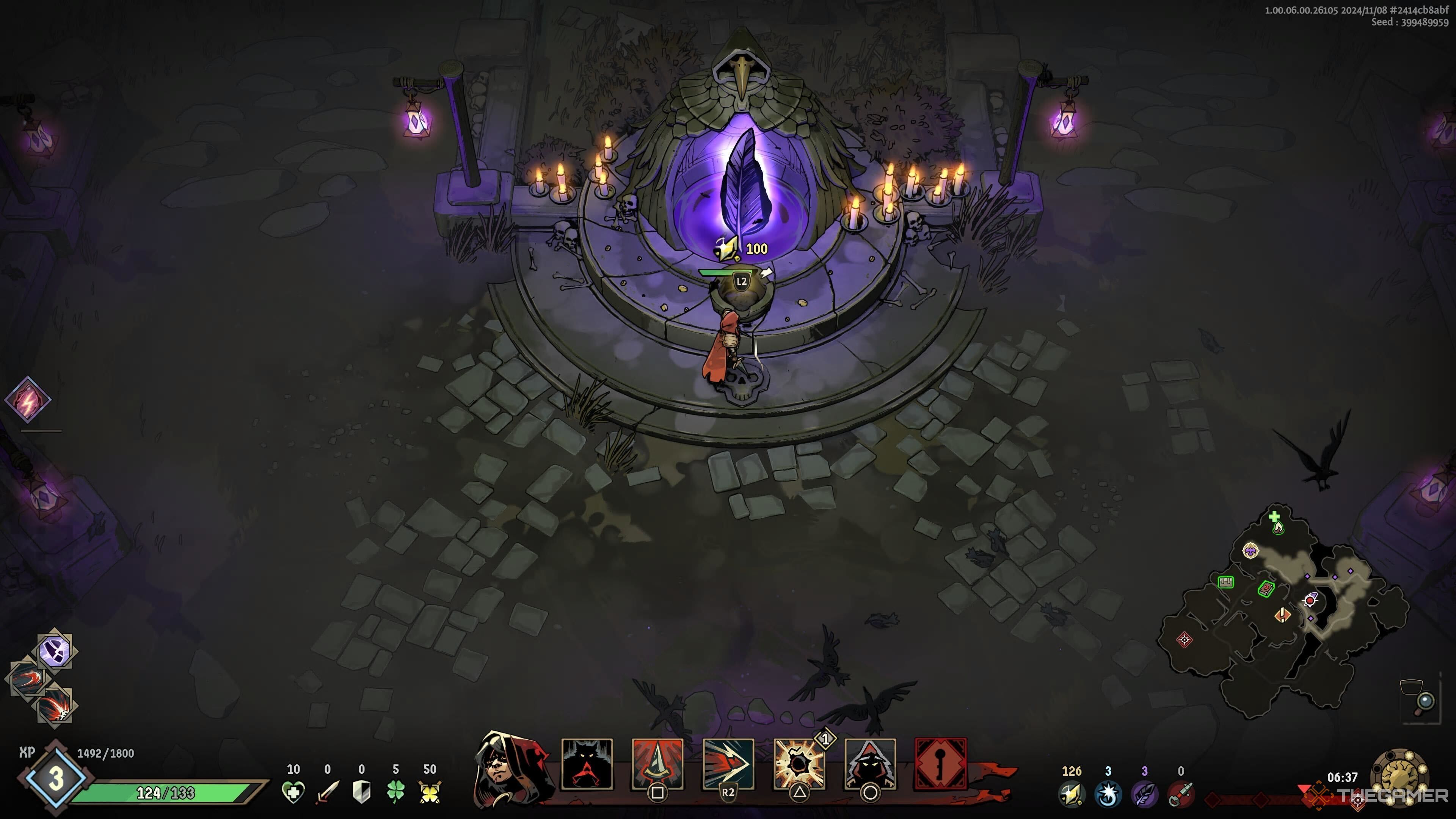 A feather altar in Ravenswatch.