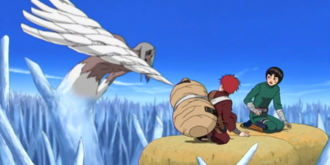 Kimimaro Against Rock Lee and Gaara