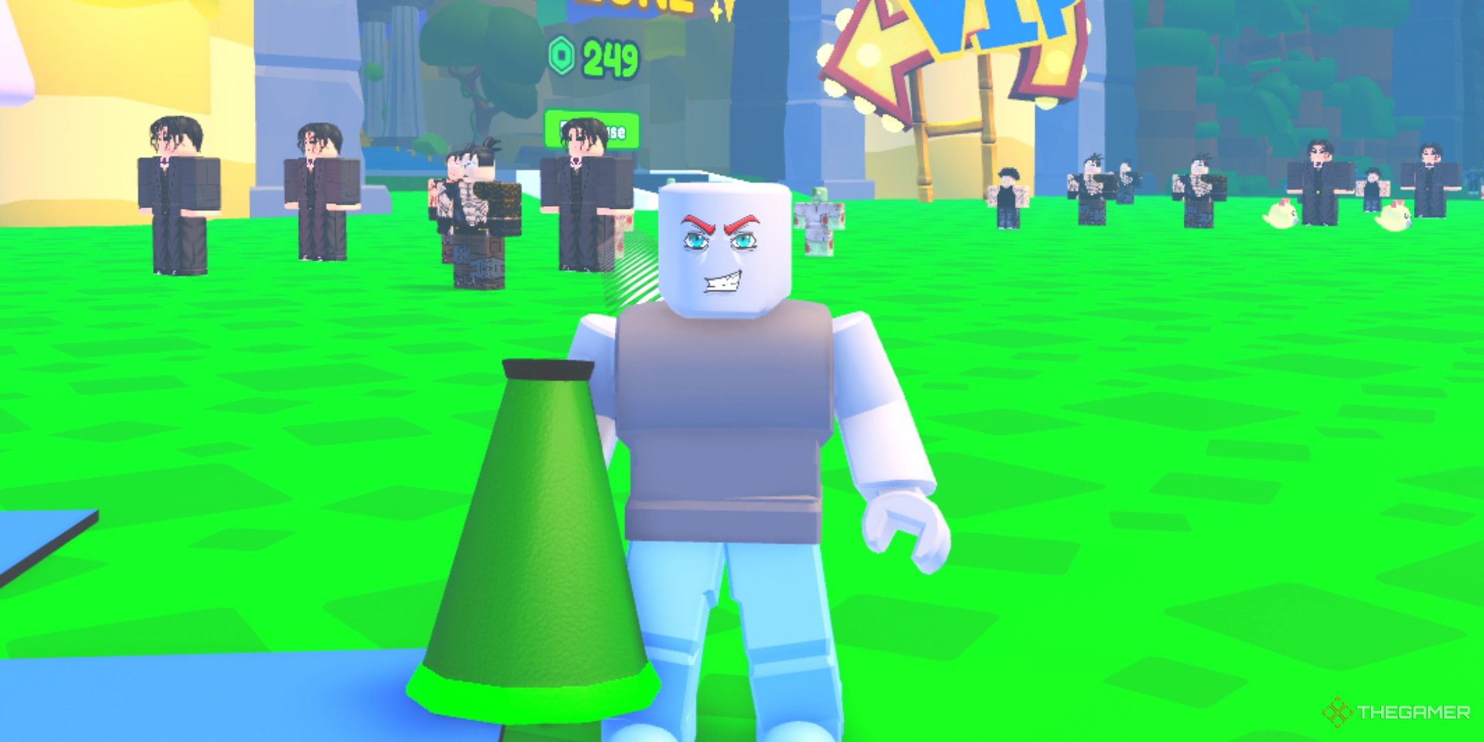 a player in Pup Army on Roblox