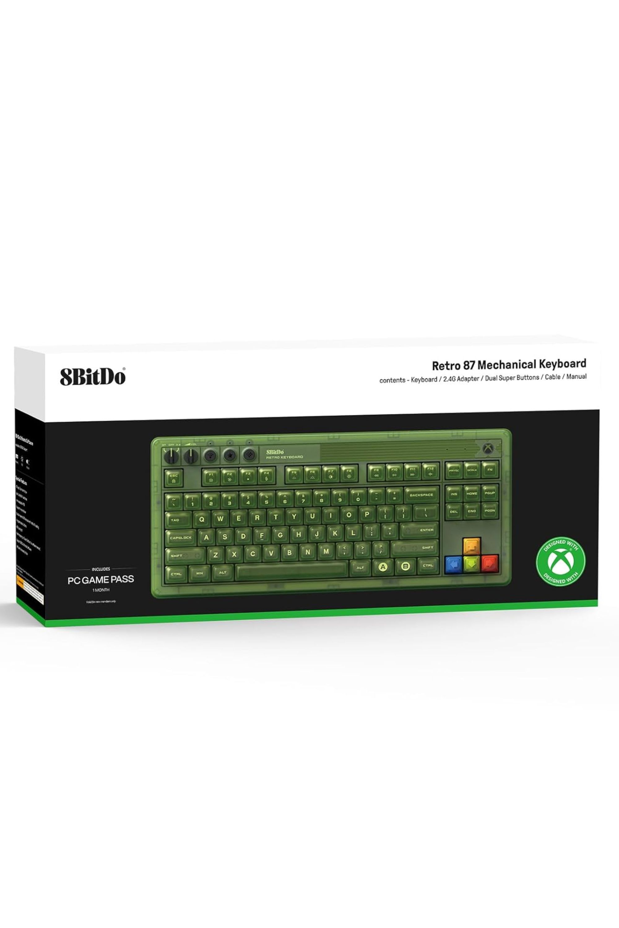 8BitDo Retro Mechanical Keyboard - xbox edition