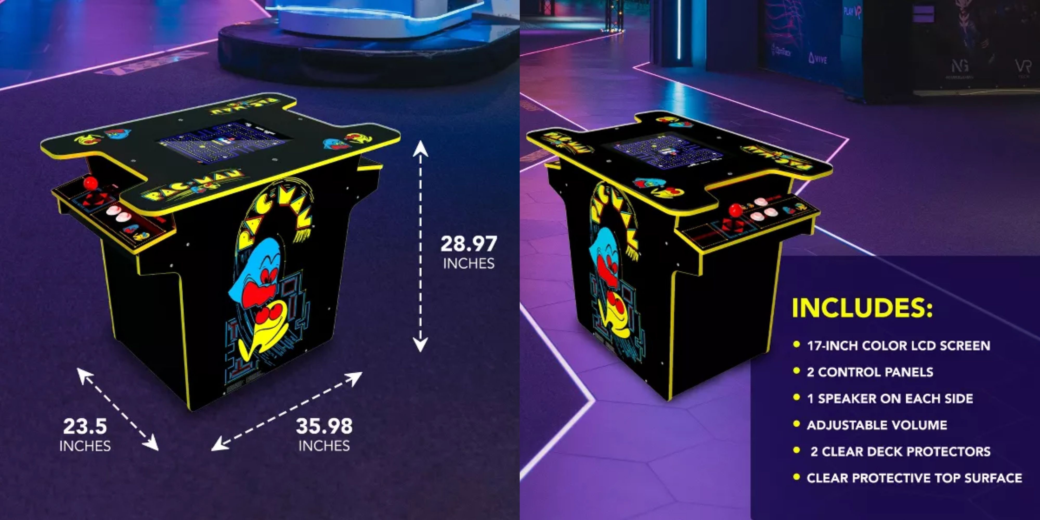 arcade1up head to head pac-man table.