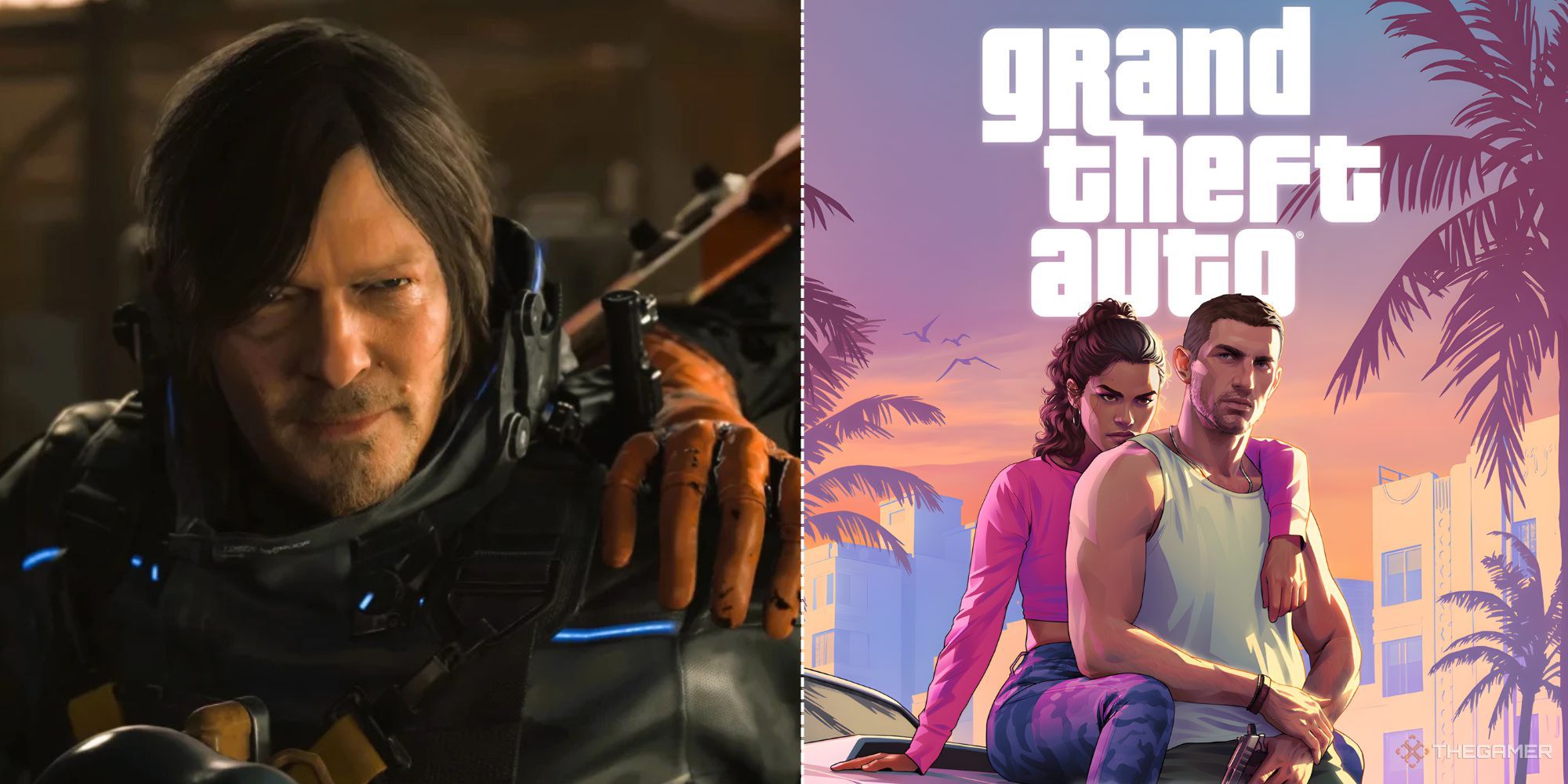 Death Stranding 2 and GTA 6 side by side.