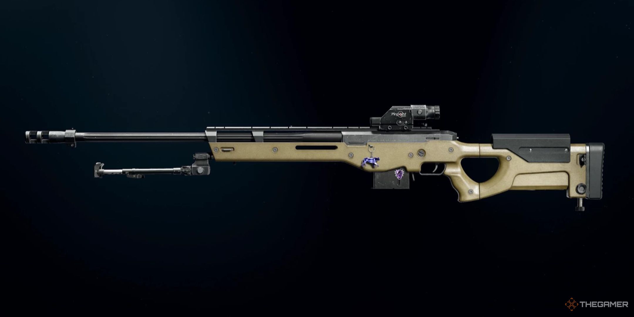 The LW3A1 Frostline sniper rifle sits against a black background in Call of Duty: Black Ops 6.