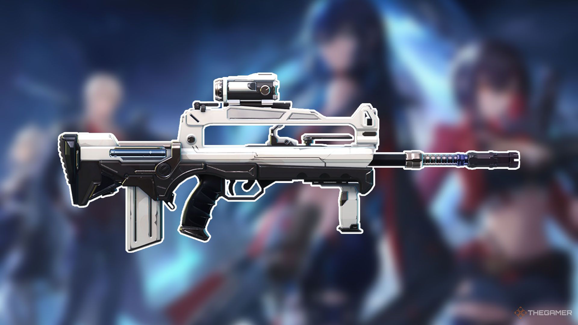 Celestia's Polaris assault rifle in Strinova.