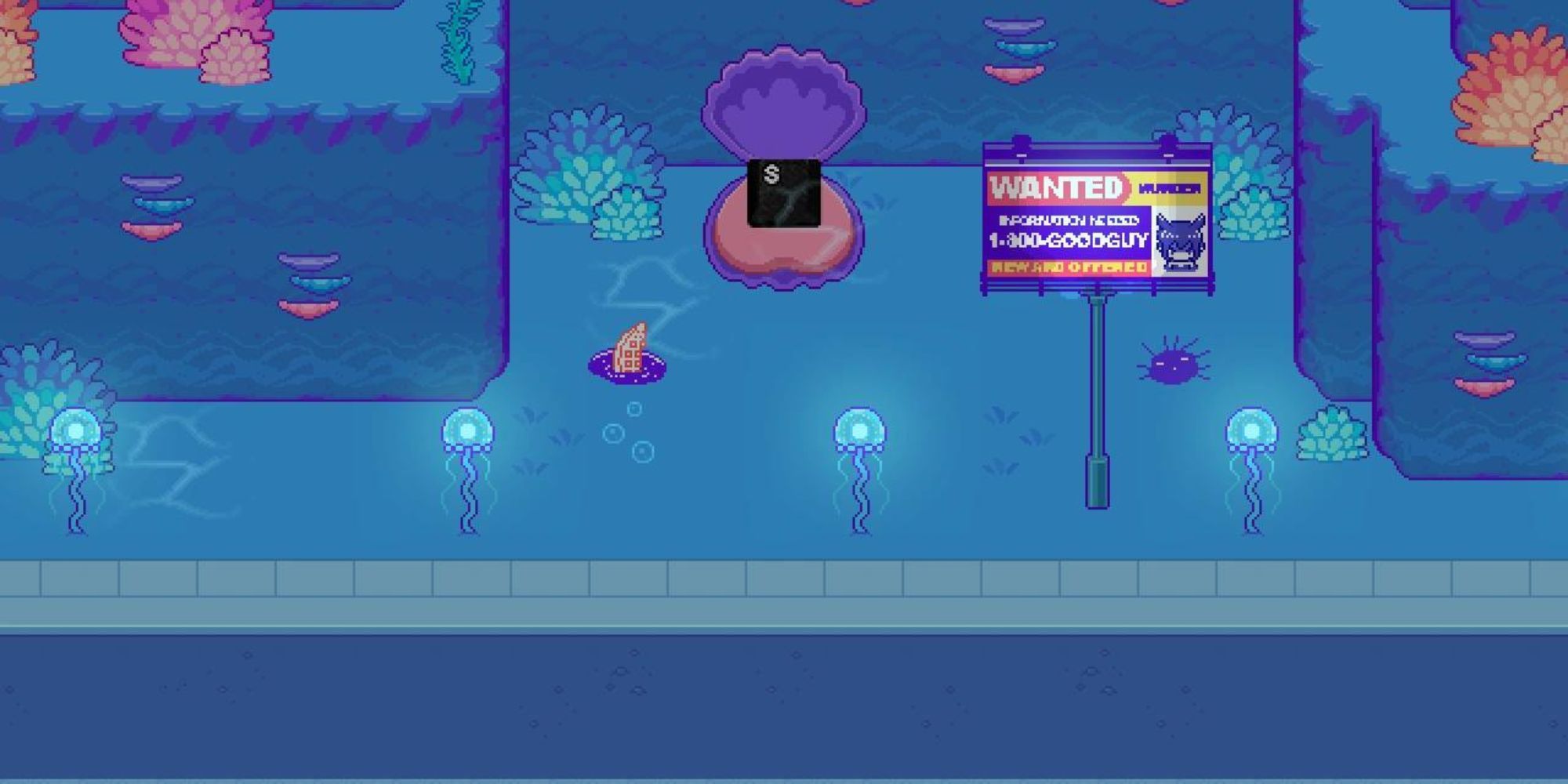 A tentacle that shows the location of Ol' Reliable in Omori