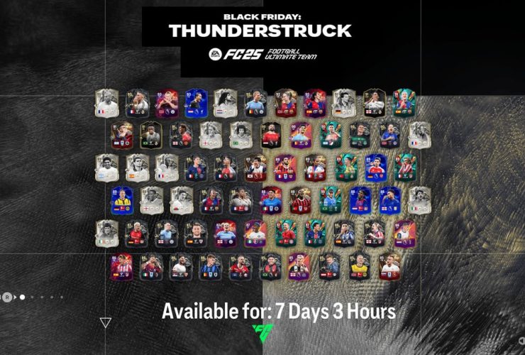 FC 25 Thunderstruck tracker with all the dynamic Black Friday cards